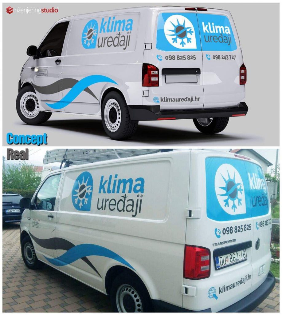 klima uređaji oslikavanje vozila design vs real