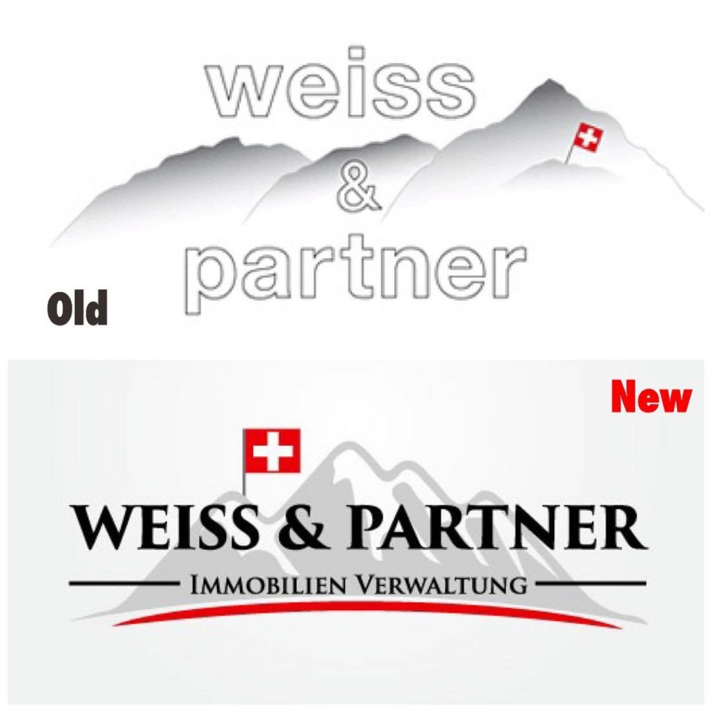 primjer loseg logotipa, vs dobarweiss und partner redesign logotip
